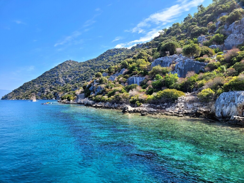 © Barbara Blunschi – reisen-lifestyle.ch Unterwasserruinen sind die Hauptattraktion der Inselwelt von Kekova.