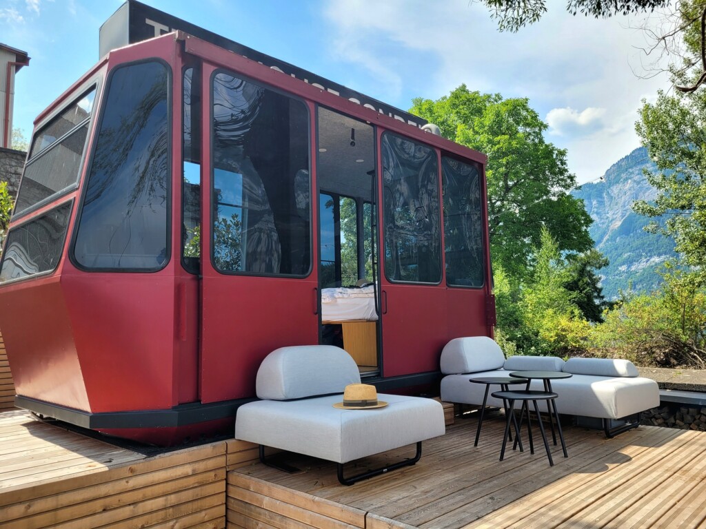 © Barbara Blunschi www.reisen-lifestyle.ch Die Tiny House Gondel am Walensee.