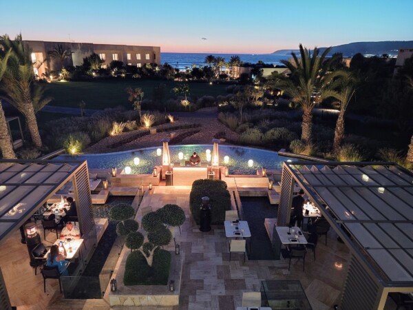© Barbara Blunschi reisen-lifestyle.ch Abendstimmung im Fairmont Taghazout Bay Resort.